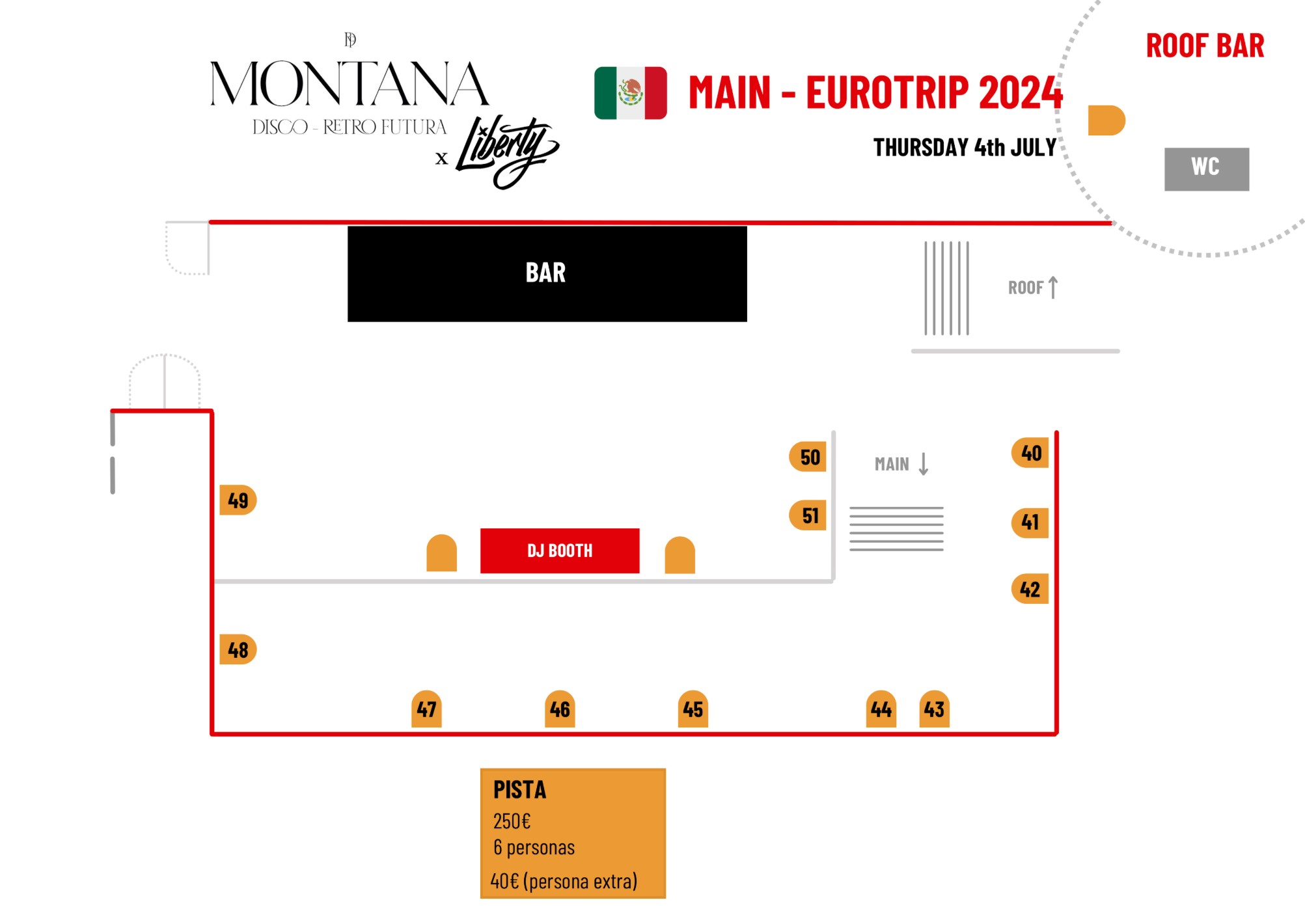 Ana Ortiz. Reserva Mesa LIBERTY X MONTANA. Jueves 4 de Julio 2024 - Imagen 3